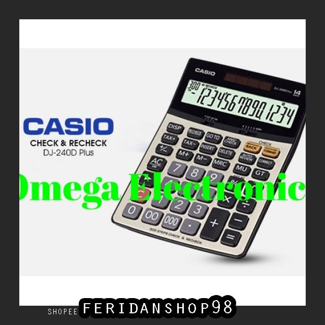 

BT985 CASIO CALCULATOR CHECK BEST & CORRECT DJ-240D - KALKULATOR MEJA DESKTOP BY FERIDANSHOP98