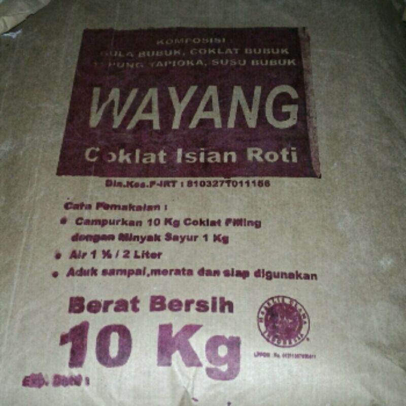 

Coklat Wayang 10kg. Untuk roti dan kue