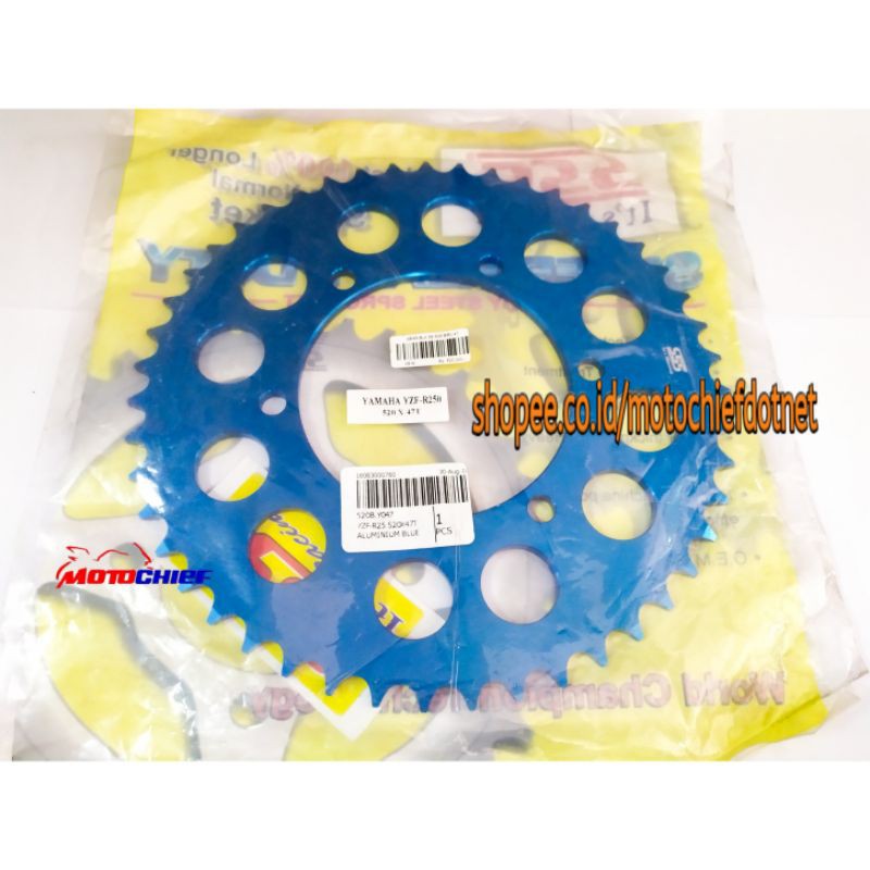 Gear SSS Belakang R25 Biru 47