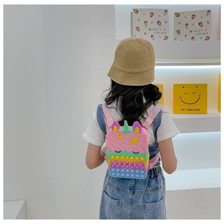 TAS RANSEL POP IT ANAK | TAS PONY BAG GEMOY BESAR TAS SEKOLAH [SWEETSPACE]