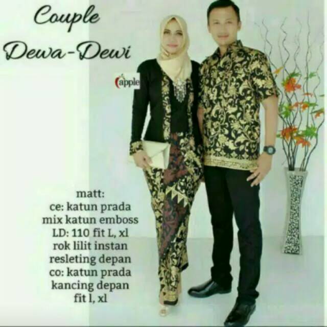 Batik couple dewa dewi / Batik couple savana lilit rok lilit Tanah abang