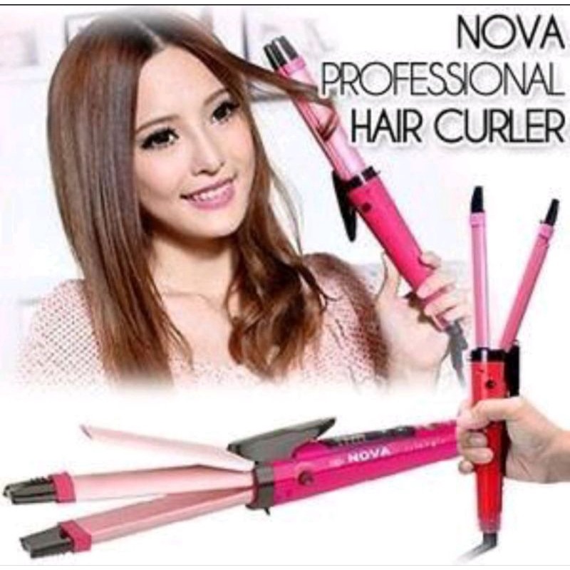 Catok nova 2in1 big/Lurus dan curly