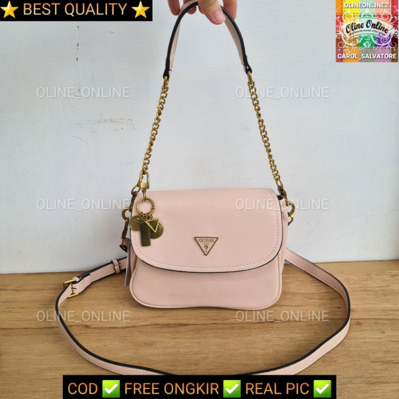 (WODB) Tas destiny flap digital sling bag shoulder bag jinjing three compartment roomy logo segitiga tali panjang shoulder baggb