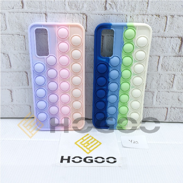 HOGOO CASE POP IT  SILICONE VIVO Y20 Y20A Y20S Y12S Y20i Y19- CASE PENGHILANG STRESS PUSH IT BUBBLE CASE RAINBOW