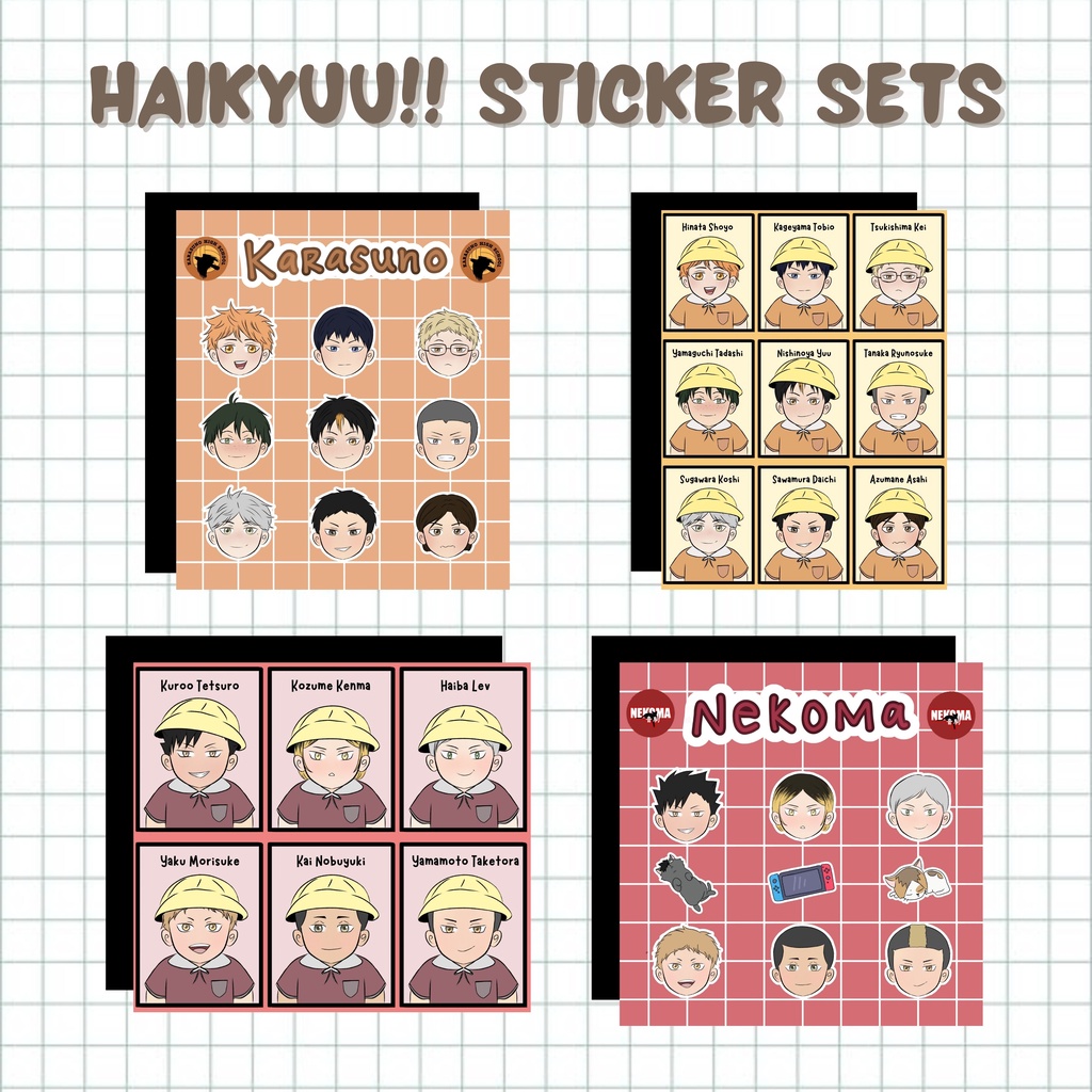 

HAIKYUU STICKER SET