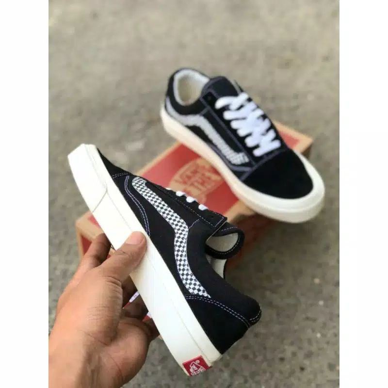 SEPATU VANS OLDSKOOL LIST  CHEKERBOARD WAFFLE DT BNIB MADE IN CHINA