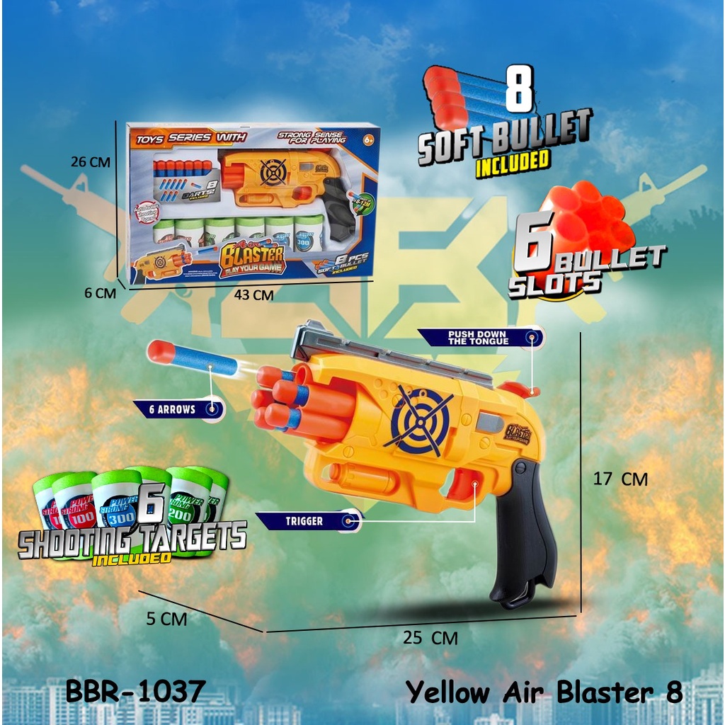 MURAH BRO1190 BRO1713 Pistol Pistolan Peluru Busa Soft Bullet Tembak Tembakan Mainan Anak BIGBANG