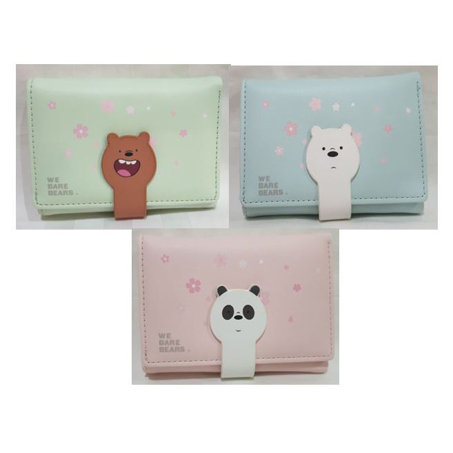 MINISO Dompet Lipat We Bare Bear klip