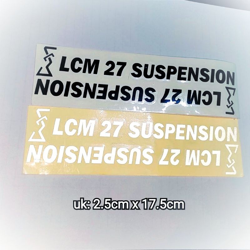 sticker cutting shock LCM 27 SUSPENSION