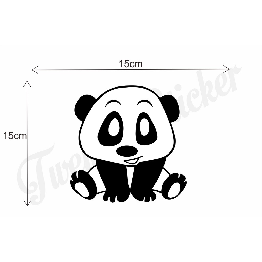 STIKER PANDA STIKER UNTUK LAPTOP MOTOR DLL