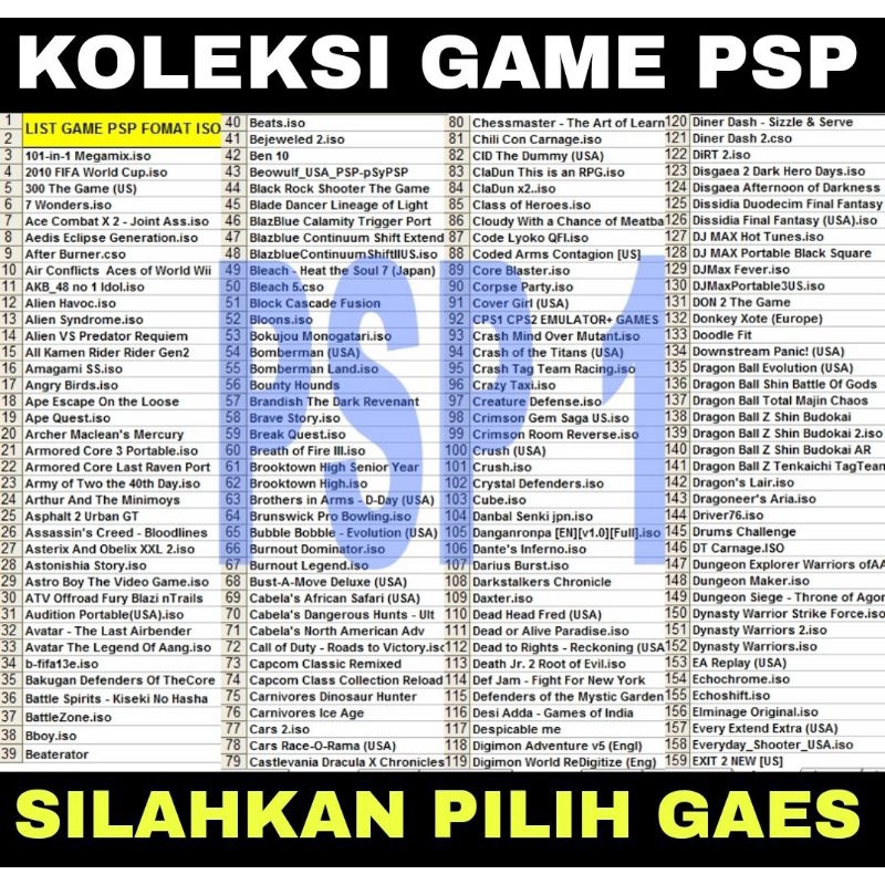 game psp1000 psp2000 psp3000 psp iso