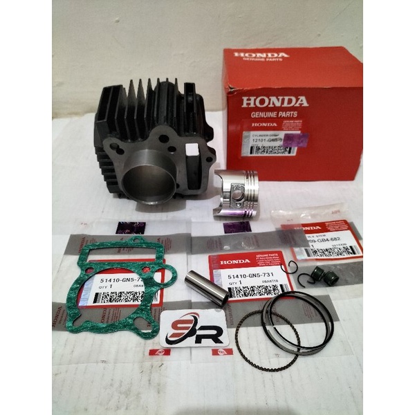 BLOK SEHER KOMPLIT (GN5) HONDA ORIGINAL GREND ASTRA PRIMA   NEW OLDKELENGKAPAN PRODUK BLOK SEHER KOMPLIT SIL KLEP TOPSET