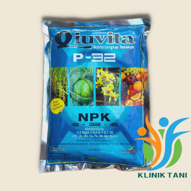 NUTRISI LENGKAP TANAMAN QIUVITA P-32 500GR