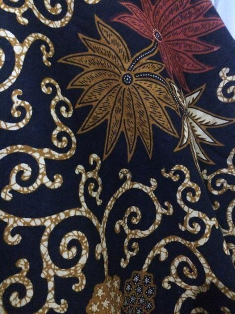 Asifa Batik Hrb026 Kenongo Kemeja Tosca Pendek Pekalongan Padi M L Xl Sogan Tulis Halus Kemeja Batik