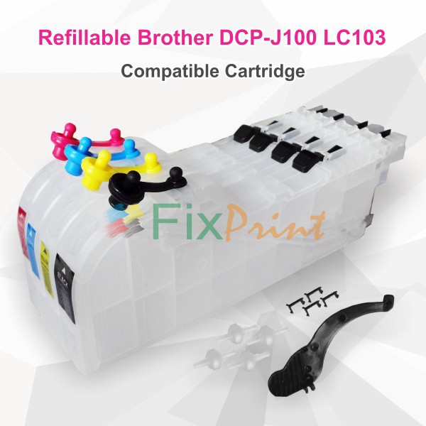 Cartridge Refillable Brother DCP J100 J105 J200 MFC2510 LC101 LC103 LC105 LC107