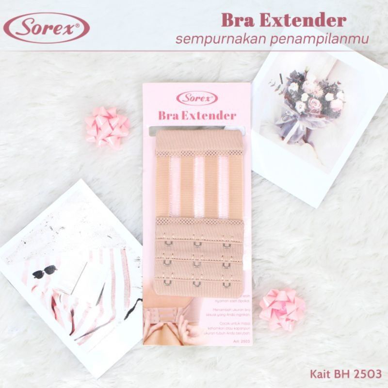 Sambungan Tali BH Bra Extension Kait Dua dan Kait Tiga Sorex Best Seller