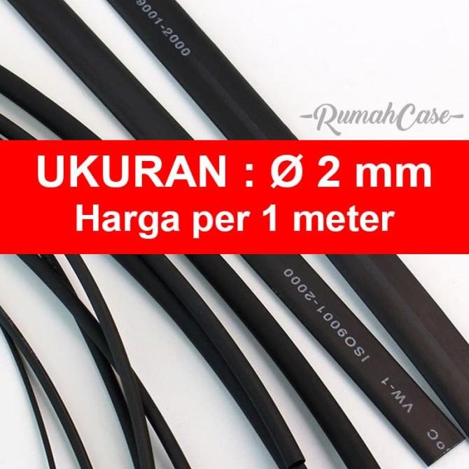 

Selang Bakar / Ciut 2 mm heatshrink tube 2mm per meter meteran Ayo Beli