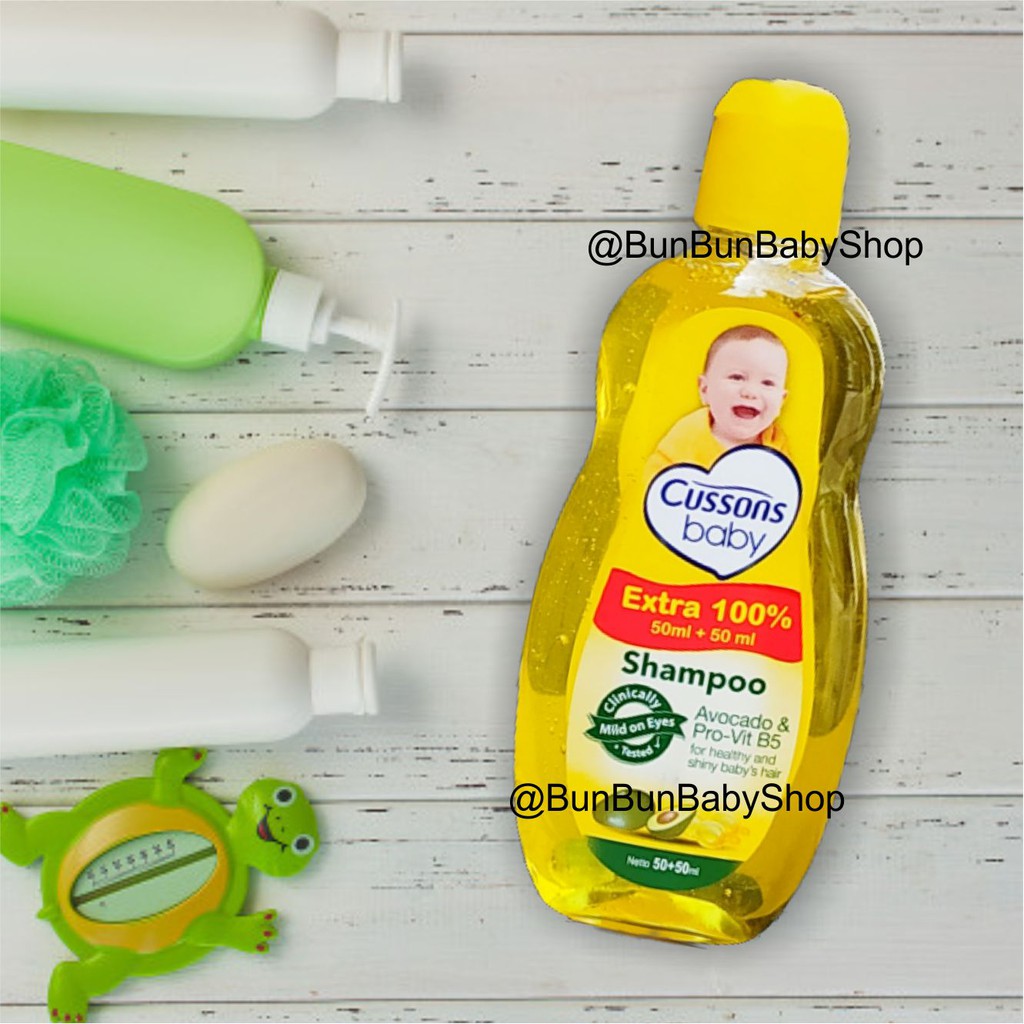 CUSSONS Baby Shampoo 100ml dan 200ml Perlengkapan Bayi Baru Lahir Shampo Newborn Avocado