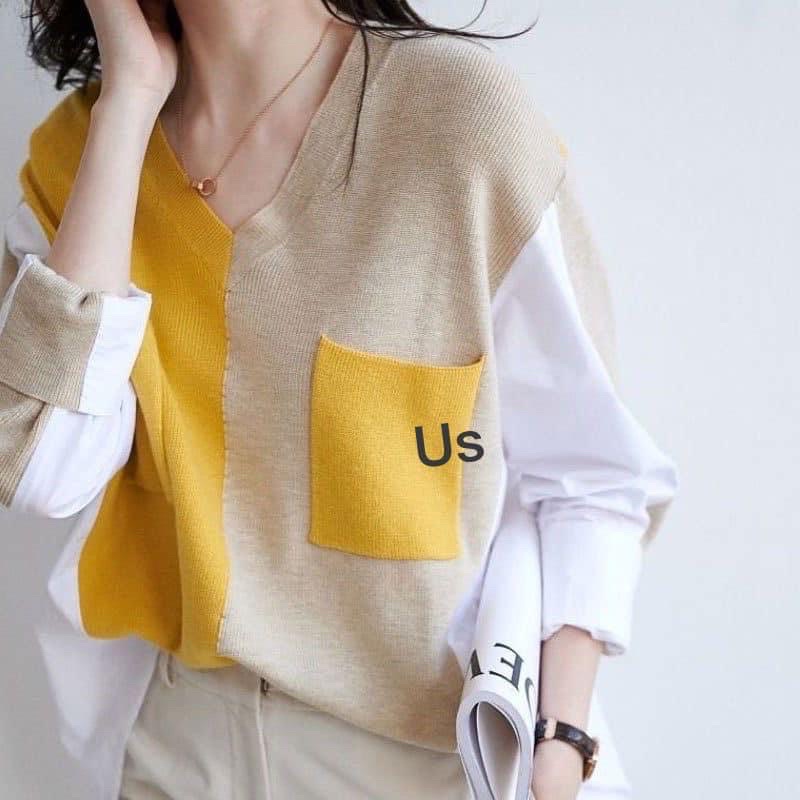 florenza top korean style kuning