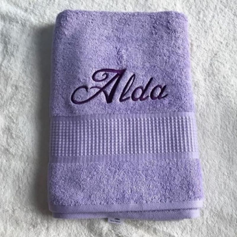 JASA BORDIR HANDUK NAMA