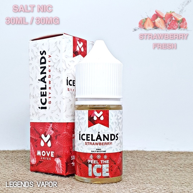 SALT NIC - ICELANDS STRAWBERRY 30ML 30MG AUTHENTIC