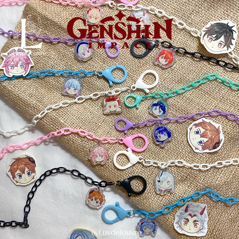 GENSHIN IMPACT STRAP MASK TALI MASKER TIGHNARI DILUC ZHONGLI YAEMIKO