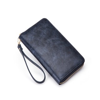 BOSTANTEN Dompet Kulit Wanita Zip Dompet Tali tangan Gaya 