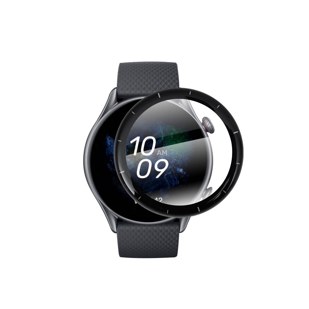 Film Pelindung Layar TPU 3D Curved HD Anti Gores Untuk Smartwatch Amazfit GTR 3 Series