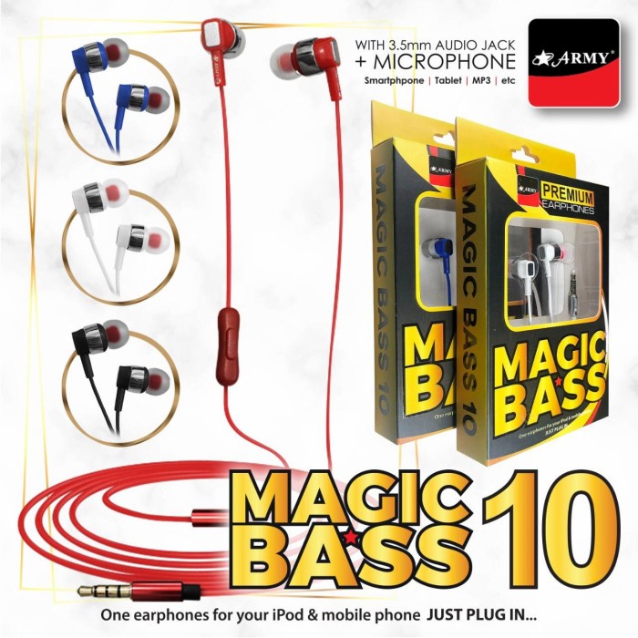 Headset Hf Army Magic Bass 10 For all type