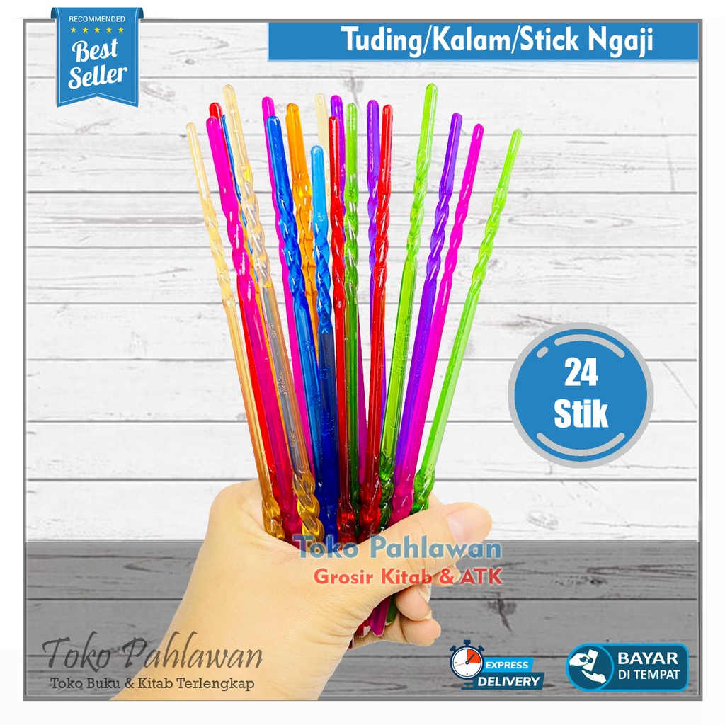 

24 PCS TUDING NGAJI | KALAM NGAJI | TUNJUK NGAJI | STIK KALAM TUDU ALAT PENUNJUK NGAJI ANAK MEMBACA IQRO AL QUR'AN BAHAN MIKA AMAN