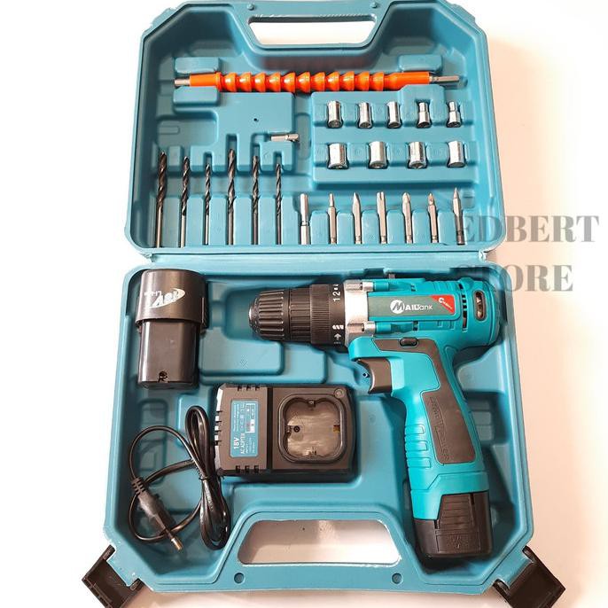 Mesin Bor Baterai Tembok Cordless Drill 18V SH189 MAILTANK