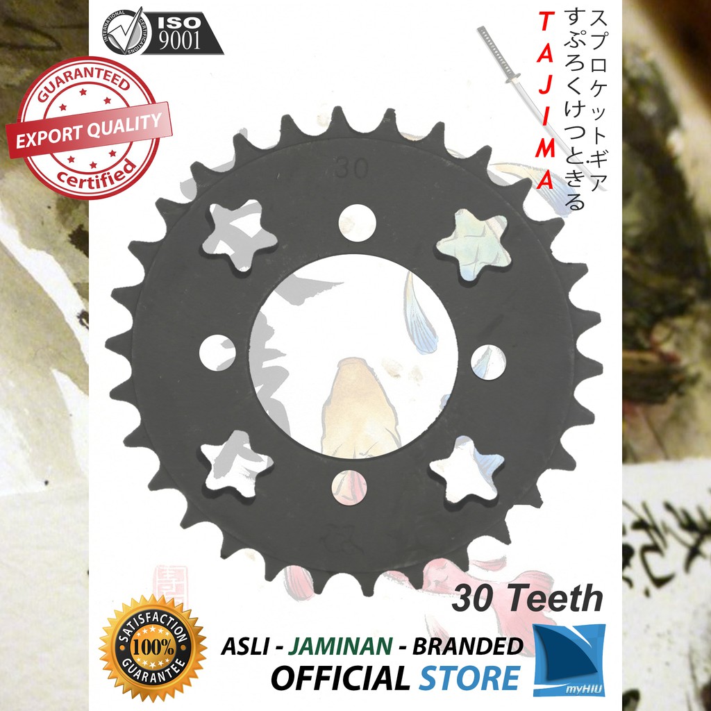 Gigi Tarik 28T ~ 39T SUZUKI RC, Tornado, Crystal Gir Belakang - Rear Sprocket Gear TAJIMA