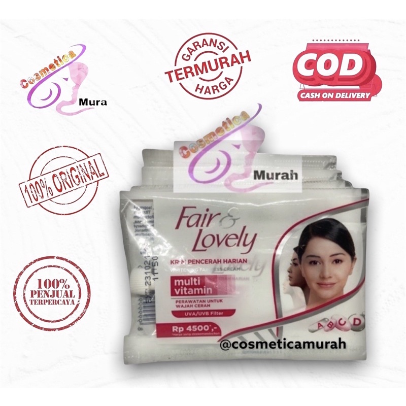 [ multivitamin ] Kemasan sachet / fair and lovely vitamin / fair and lovely multivitamin cream