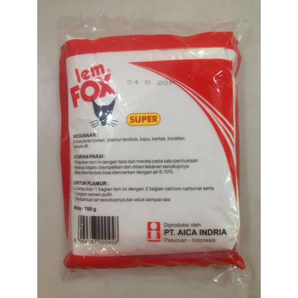 FOX Lem Kayu Serbaguna Putih PVAc 700 Gram