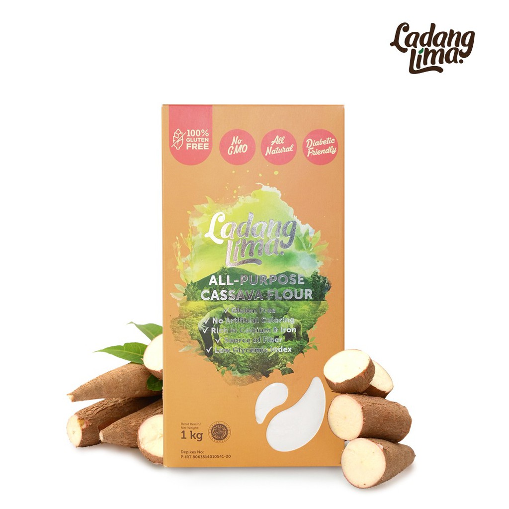 

Ladang Lima Tepung Singkong Serbaguna Gluten Free 1kg