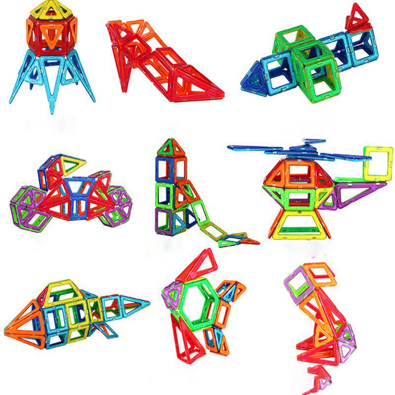 128/184/246pcs Magnetic Blocks Building Blocks Magnet Toys Construction Educational Toys for Kids Children