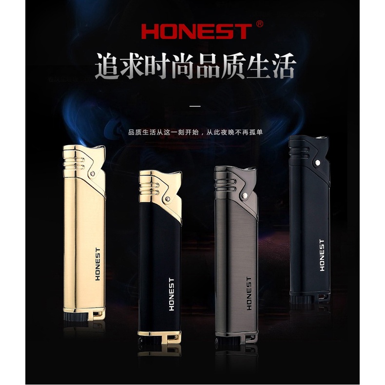 HONEST BCZ3021 - Flame Torch Windproof Lighter - Korek Api Tahan Angin