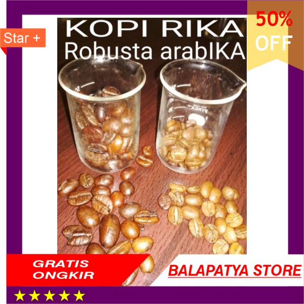 

STOK SISA 9 SAJA ! BURUAN !!! KOPI RIKA 50gr - Robusta arabIKA -