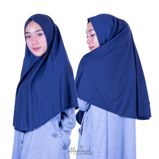 Alantasik - Jilbab Kaos PE Premium Simple non pet/ daily hijab / hijab simple KAOS R.24