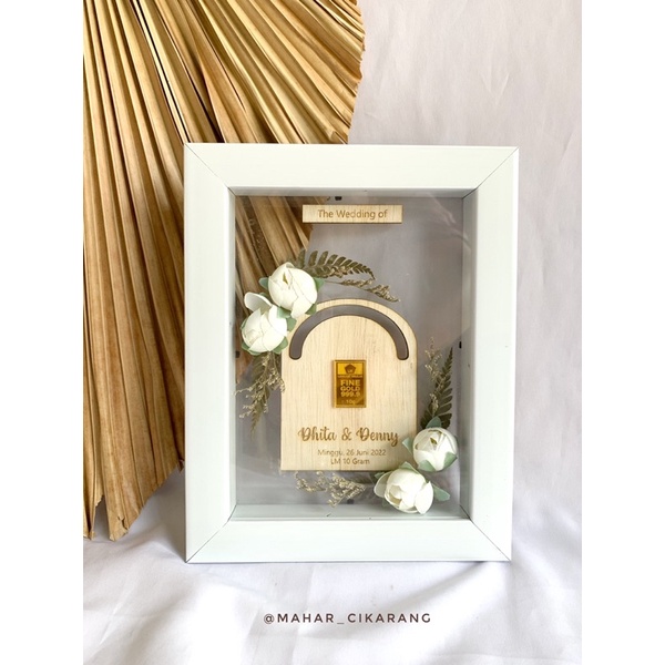 mahar pernikahan transparan rustic