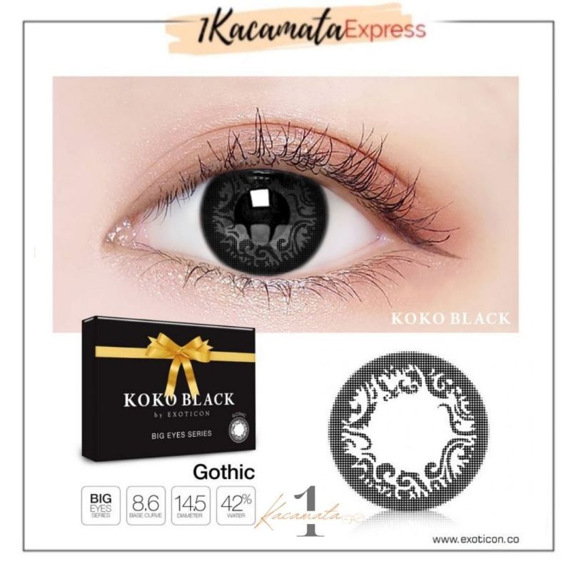 SOFTLENS WARNA EXOTICON X2 KOKO BLACK