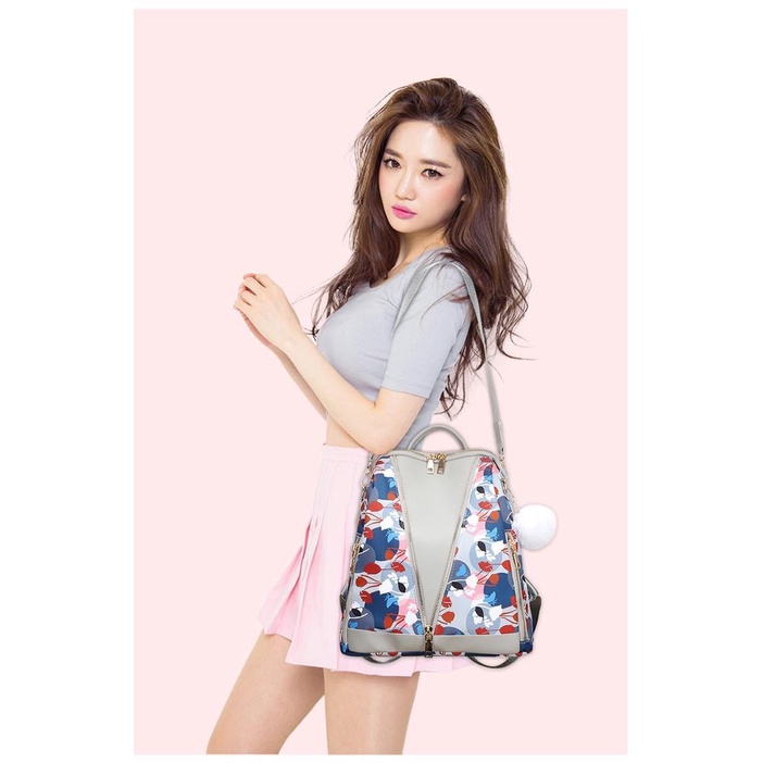 TAS RANSEL  KOREA WANITA FASHION 1831 - BACKPACK WANITA - RANSEL IMPORT ANTI AIR SEKOLAH KULIAH KERJA TERBARU JAKARTA