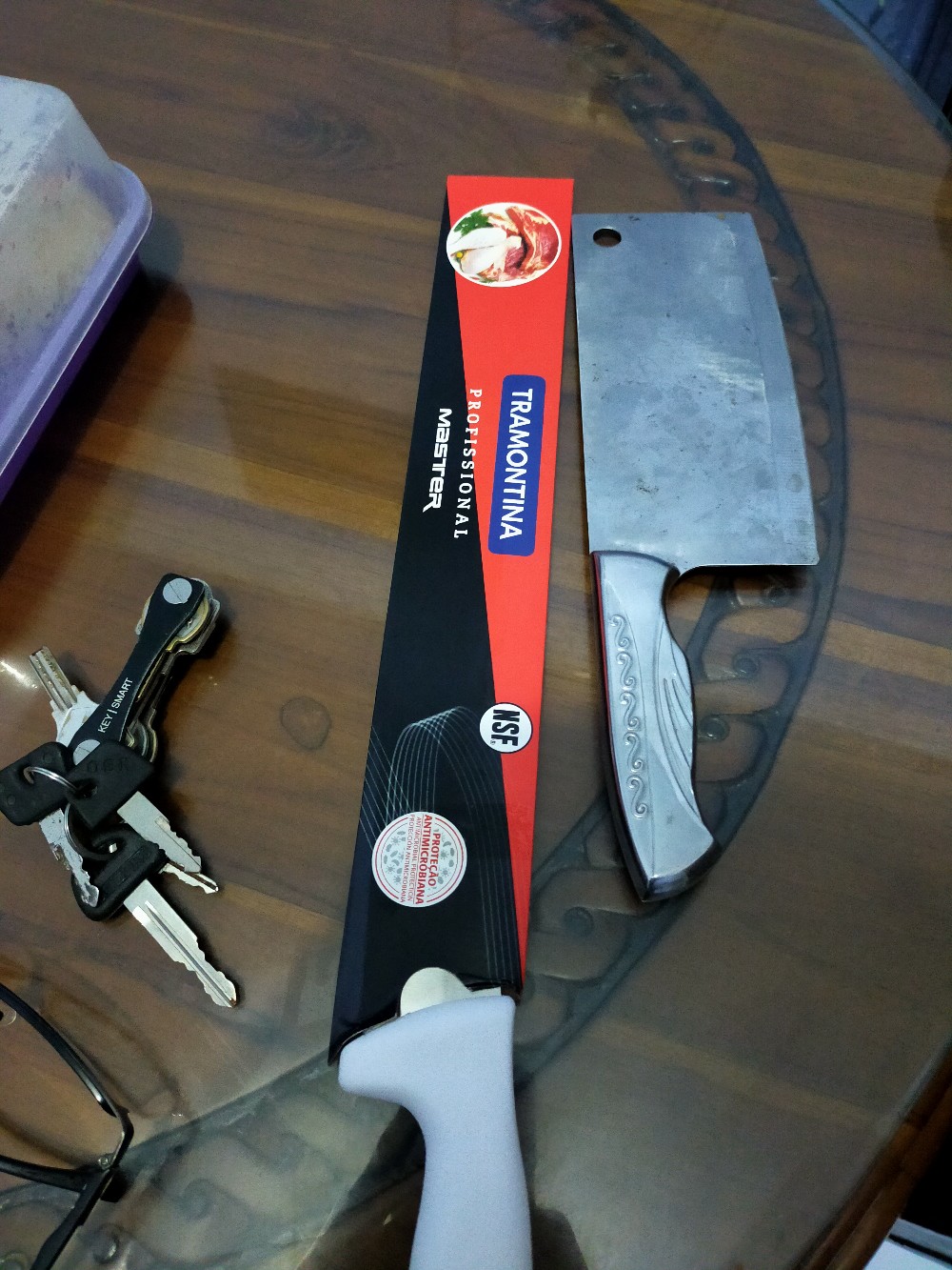 Full Stainless Pisau Dapur 5inch Utility Knife Tebal Full Stainless