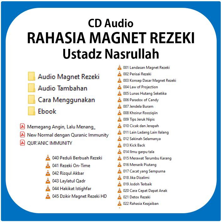 Magnet Rezeki Cd Audio Rahasia Magnet Rezeki Nasrullah Shopee Indonesia