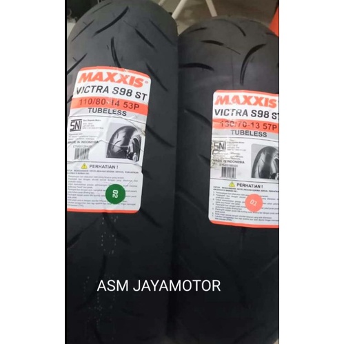 paket ban tubles maxxis victra 110/80 14 dan 130/70 13 free pentil