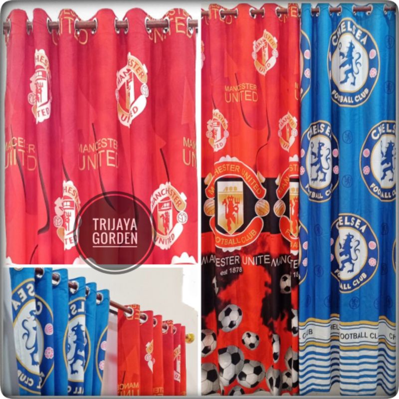 gorden jendela/gorden minimalis/gorden motif bola L.120×T.220cm