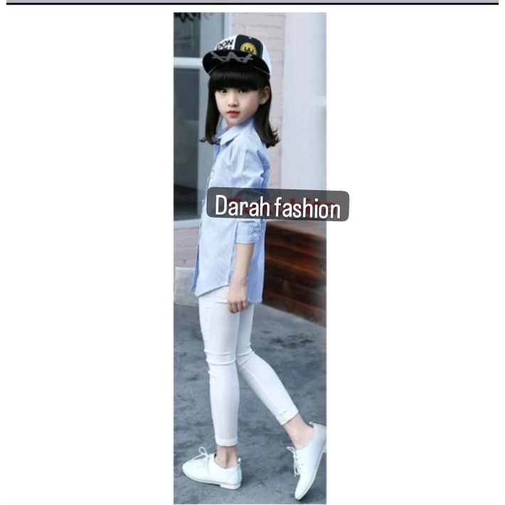 Legging Anak perempuan Jeans Warna Putih 6 Bulan -12 Tahun Terbaru