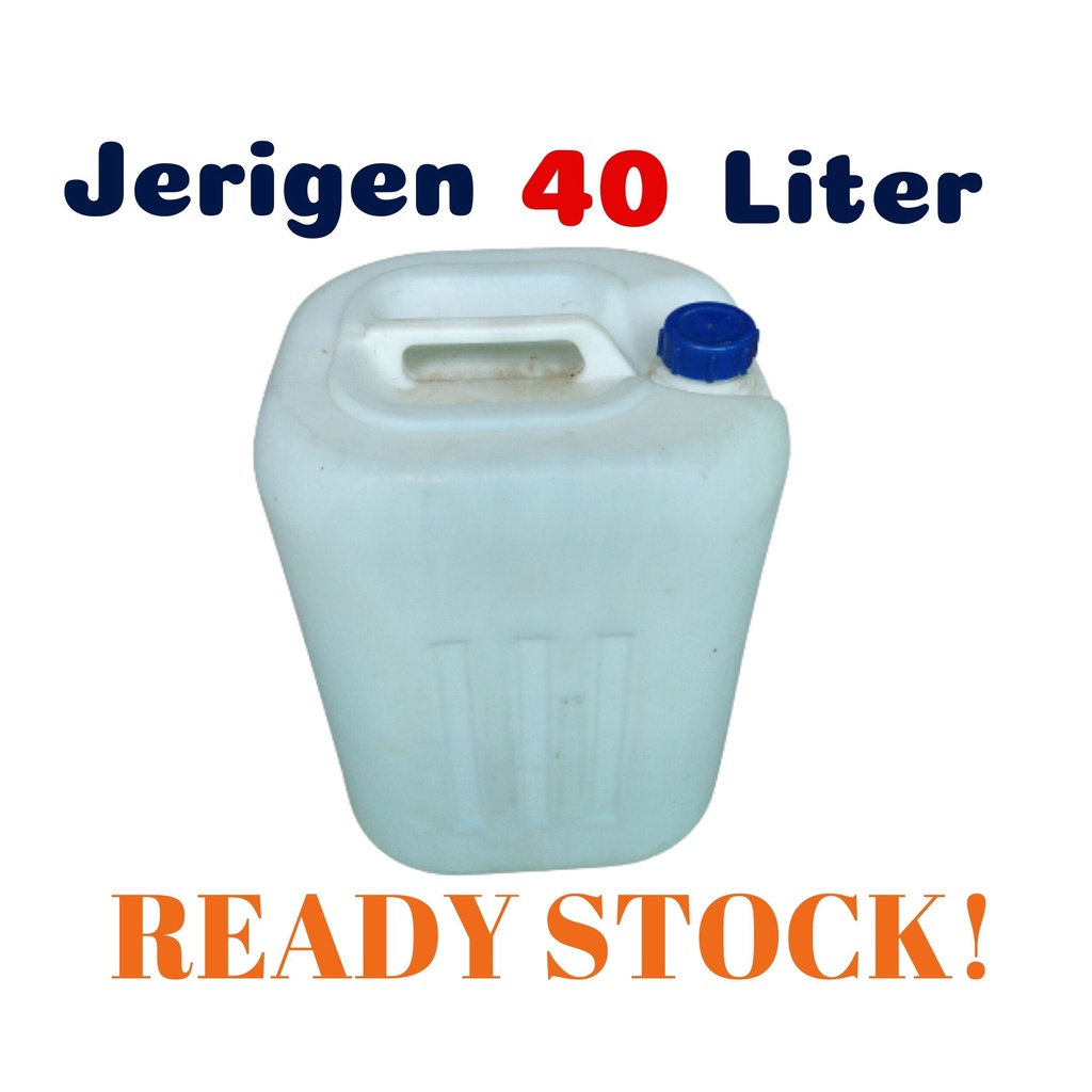 Jerigen 40 L Tebal Kuat Jrigen 40Liter Plastik Tandon Wadah Foodgrade