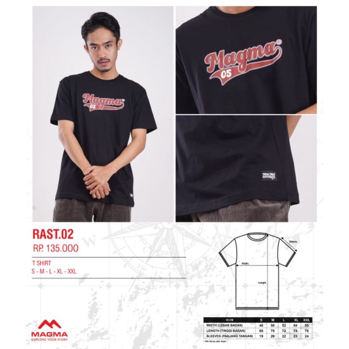 KAOS DISTRO MAGMA APPAREL ORIGINAL
