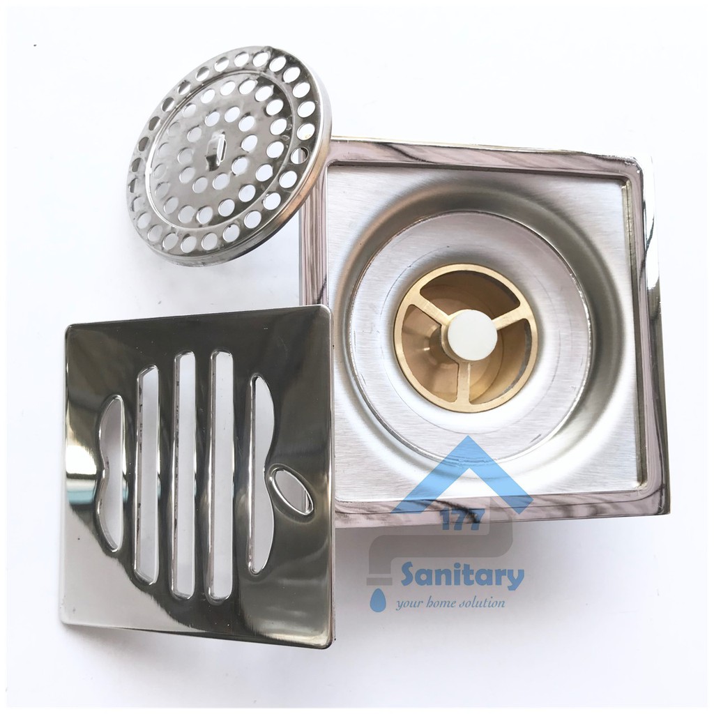 Saringan Got Stainless Tebal APPLE- Floor Drain strainer apel Saringan Air Mandi 2inch Apel Kuningan anti kecoa tikus anti bau /D20a